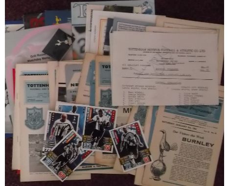 Nice small collection of 49 items all relating to Tottenham. Includes first team, youth and Reserves programmes many of which