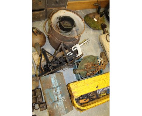 4 tool boxes & tools etc
