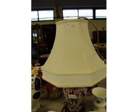Chinese style lamp and silk shade