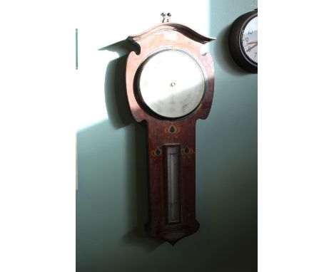 Chadburns inlaid mahogany barometer