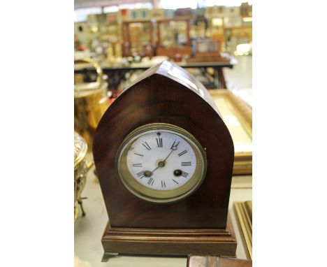 Edwardian mantle clock - arched case