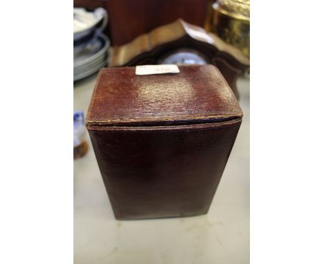 19th century French carriage clock case & outer box