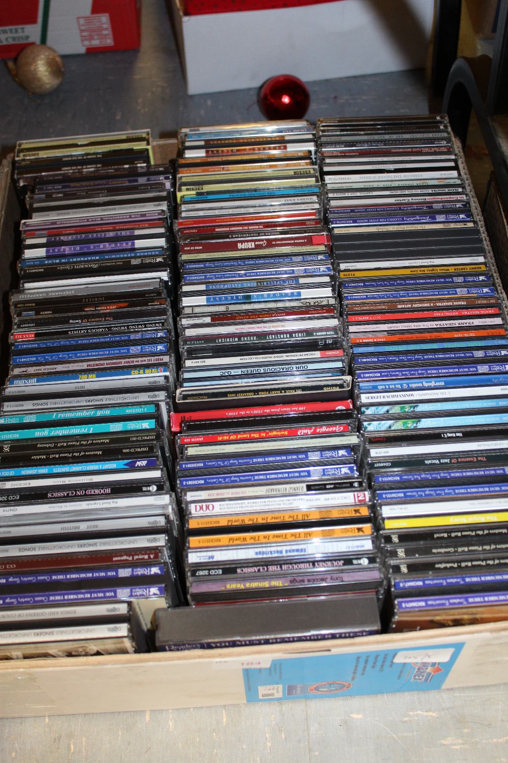 Box of CDs