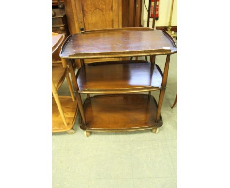 Ercol dark tea trolley