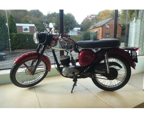A 1968 BSA Bantam 175 motorcycle (Historical Vehicle), in polychrome red, completely restrored, original registration unknown