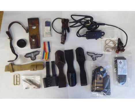 A random selection of bayonet frogs, epaulettes and badges (Please Note: this lot is subject to the statement made in the Auc