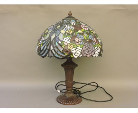 A Tiffany style table lamp