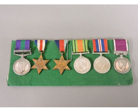 A group of six medals, including Palestine 1945/48 bar, Regular Army Long Service