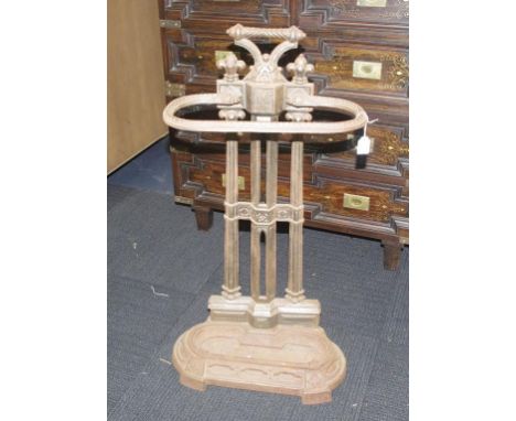 Antique cast iron stick/umbrella stand 75cm high approx.