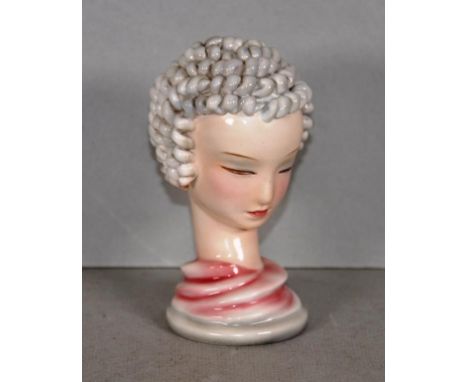 Goldscheider ceramic Art Deco bust 11.5cm high approx.