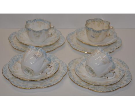 Four Wileman (Shelley) Trios pattern registration no: #272101