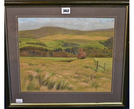 Robert B. Jefferson, Des. RCA (British, 20th century)'Trough of Bowland', Cumbriapastel, signed lower left, inscribed to exhi