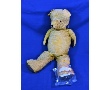 A 1950's/60's silk plush stick bear. 