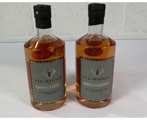 Two Peg Blended Scotch Whiskies 2 x 700ml.