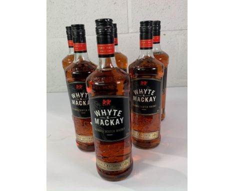 Six Whyte & Mackay Blended Scotch Whisky 6 x 1ltr.