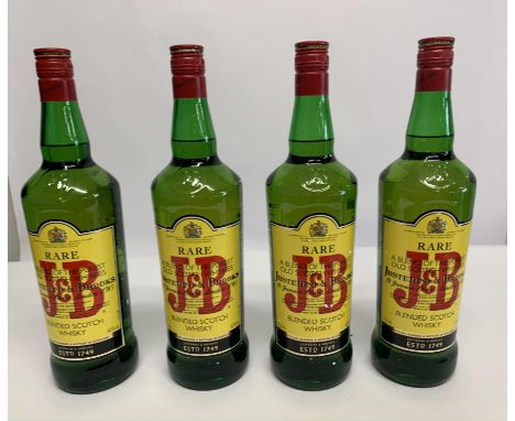 Four Rare J & B Blended Scotch Whiskies 4 x 1ltr.