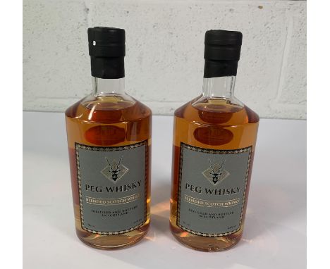 Two Peg Blended Scotch Whiskies 2 x 700ml.