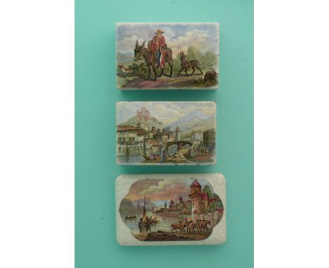 The Donkey’s Foal (386) Tyrolese Village Scene (397) both with bases and Horse Drawing Boat to Land (403) flange restored (5)