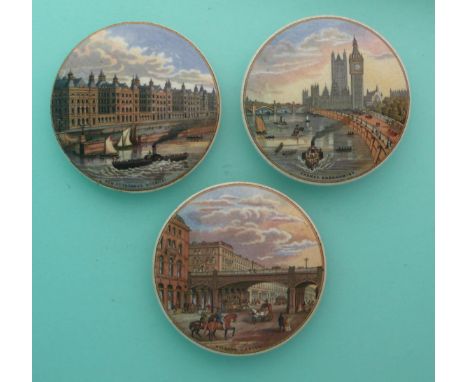 Thames Embankment (197) Holborn Viaduct (202) restored, and New St Thomas’ Hospital (203) (3)(Staffordshire, pottery, pot lid