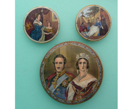 Queen Victoria and the Prince Consort (152) green flange, The Packman (103) and Queen Victoria and Prince Albert Edward (154)