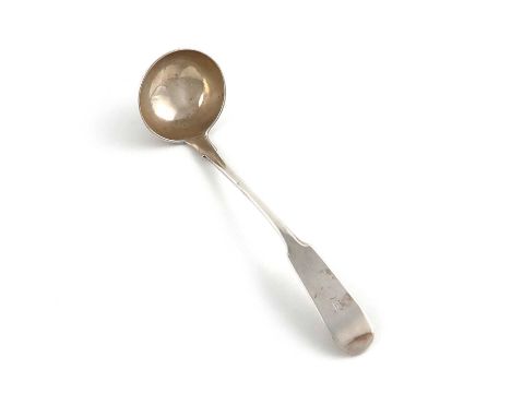 An early-19th century Scottish provincial silver Fiddle pattern toddy ladle,by John Sellar, Wick circa 1830,the terminal init