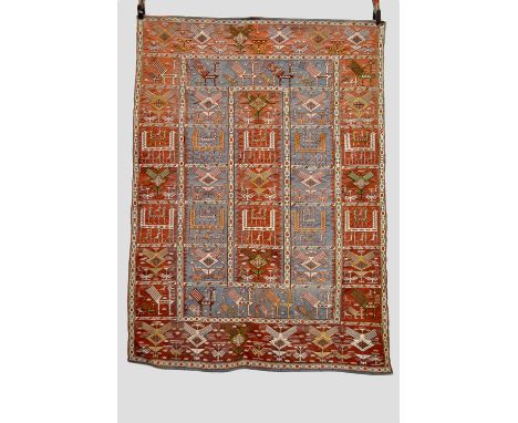 Attractive Verneh cover, south Caucasus, 20th century, 6ft. 2in. x 4ft. 6in. 1.88m. x 1.37m. Slight wear in places; small rep