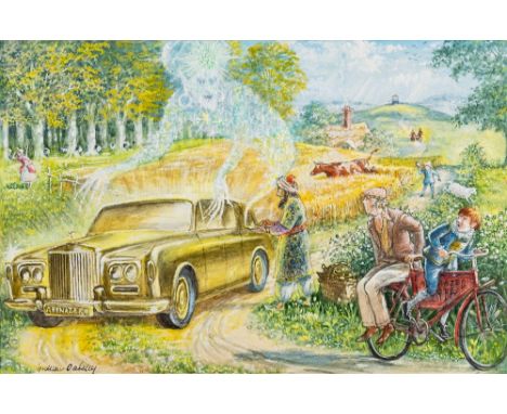 Graham Oakley [b.1929]-Once Upon a Time, A Prince's Fantastic Journey, p.8,'I think we've found Aladdin's magic lamp';'At tha
