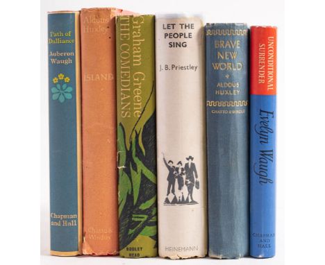 HUXLEY, Aldus - Brave New World : org. cloth (no d/w), 8vo, Chatto & Windus, second impression, 1932. With - Waugh, Evelyn. U