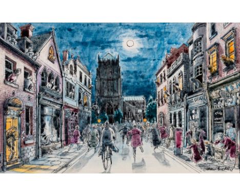 Graham Oakley [b.1929]-The Church Mouse, p.31,'The townsfolk tumbled out of bed shouting things like Earthquake!, Martians!, 