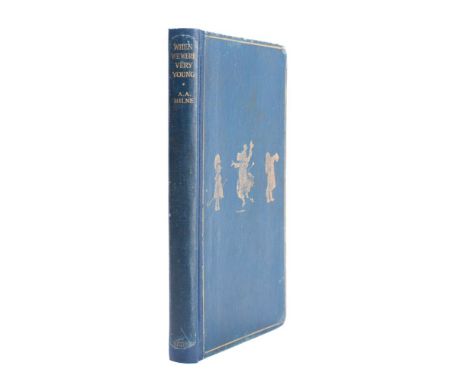 MILNE, A. A - When We Were Very Young : illustrated by Ernest H. Shepard, org. blue cloth skilfully rebacked relaying the ori