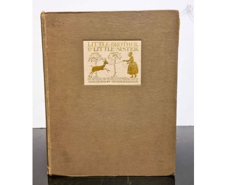 RACKHAM, Arthur ... illustrator. Little Brother &amp; Little Sister, mounted colour plates (no creasing), light grey cloth wi