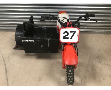 1980s Honda QR50 Childs Motocross Bike with SidecarReg. no. n/aFrame no. UnknownEngine no. UnknownIntended for children takin