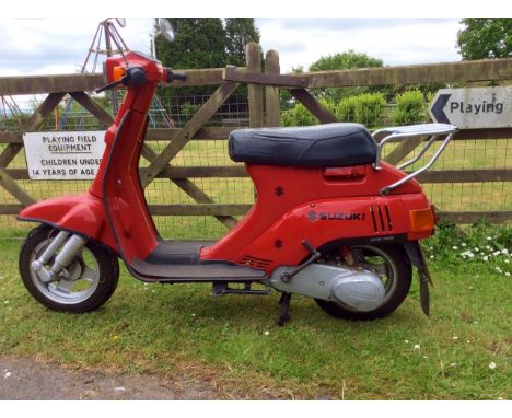 1985 Suzuki CS50 ScooterReg. no. C675 MRCFrame no. CS50DD00322746Engine no. 322454With the need for constant development and 