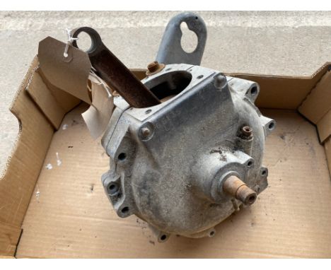 A Norton ES2 engine, bottom end, incomplete, no. L4 65135.
