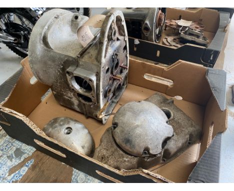 Douglas Dragonfly engine casing no. 1552/6 plus some engine covers.