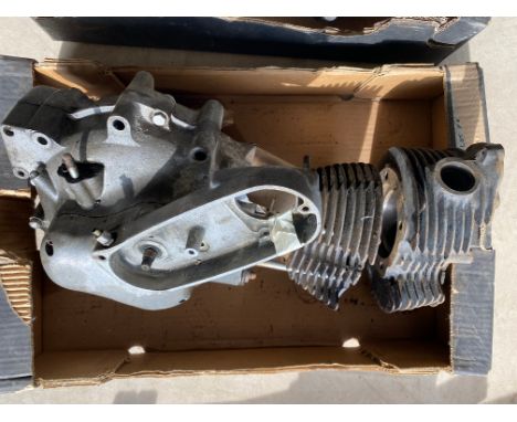 An incomplete Norton ES2 engine.