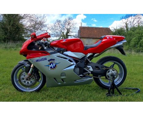 2000 MV Agusta F4 750SReg. no. W919 EWXFrame no. ZCGF401BAYV001546Engine no. F4AY 002136The MV Agusta F4 is from any angle, s