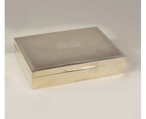 CIGARETTE BOX. A 1970's engine turned cigarette box.