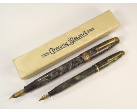CONWAY STEWART.A Conway Stewart 58 fountain pen, with original box & leaflet & a Conway Stewart 550 fountain pen.