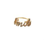 ROSA DE LA CRUZ, 'SMILE', A DIAMOND AND 18 CARAT GOLD DRESS RING, LONDON 2016