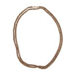 A FANCY LINK CHAIN NECKLACE