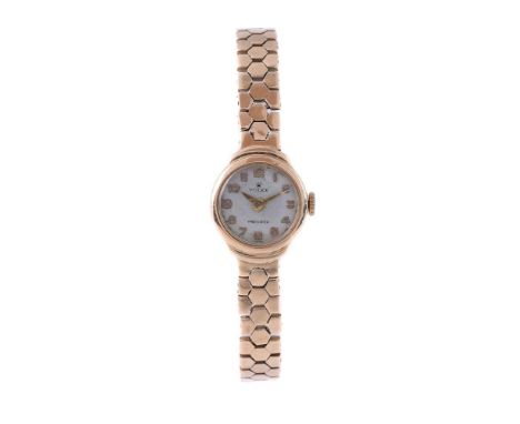 
	
		ROLEX, PRECISION
		A LADY&#39;S 9 CARAT GOLD BRACELET WATCH, NO. 352182, CIRCA 1960
		Movement: Manual wind, 17 jewels
	