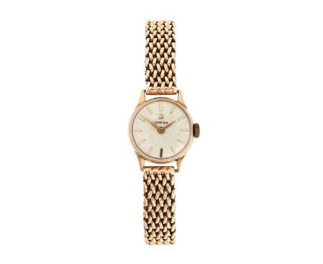
	
		OMEGA, REF. 77810
		A LADY&#39;S 9 CARAT GOLD BRACELET WATCH, NO. 966290, CIRCA 1959
		Movement: Cal. 244, manual wind, 