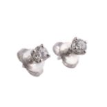 TIFFANY &CO., A PAIR OF DIAMOND EARRINGS