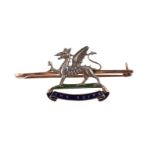 MILITARY INTEREST, THE BUFFS, A SWEETHEART BAR BROOCH