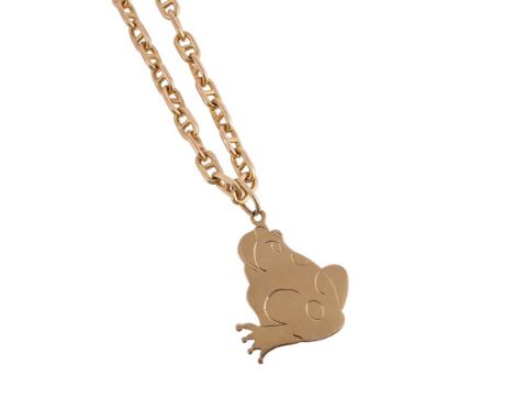 
	
		AN ANCHOR LINK CHAIN NECKLACE  
		The polished anchor links to a ring bolt clasp with additional safety chain stamped wi