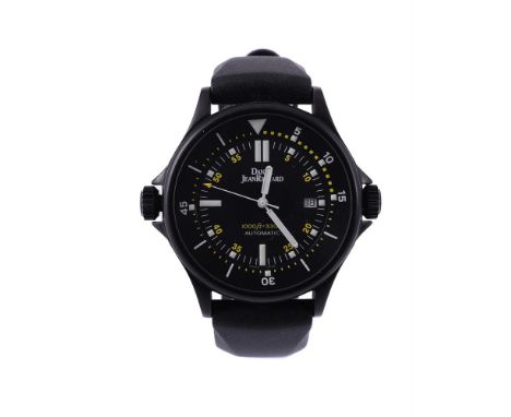 
	
		DANIEL JEAN RICHARD, DIVERSCOPE, REF. 24020
		A BLACK COATED STAINLESS STEEL WRISTWATCH WITH DATE, NO. 212, CIRCA 2010
	