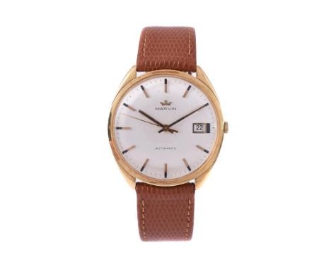 
	
		Y&nbspMARVIN
		A GOLD WRISTWATCH WITH DATE, NO. 0393598
		&nbsp;
		Movement: Cal. 776, automatic, 25 jewels
		Case: Gold