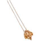 A CITRINE PENDANT