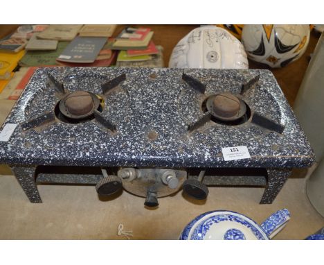 Enameled Metal Two Ring Primus Stove 